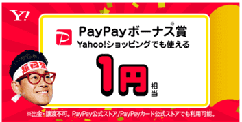 paypayくじの結果1円獲得